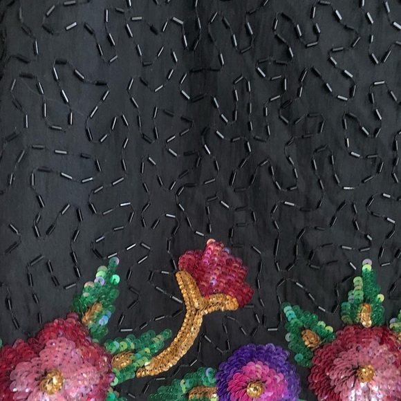 Laurence Kazar Vintage Beaded‎ Silk Evening Jacket - Picture 9 of 9